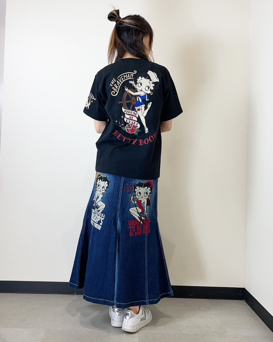 Betty Boop ベティちゃん デニムスカート US - ミニスカート