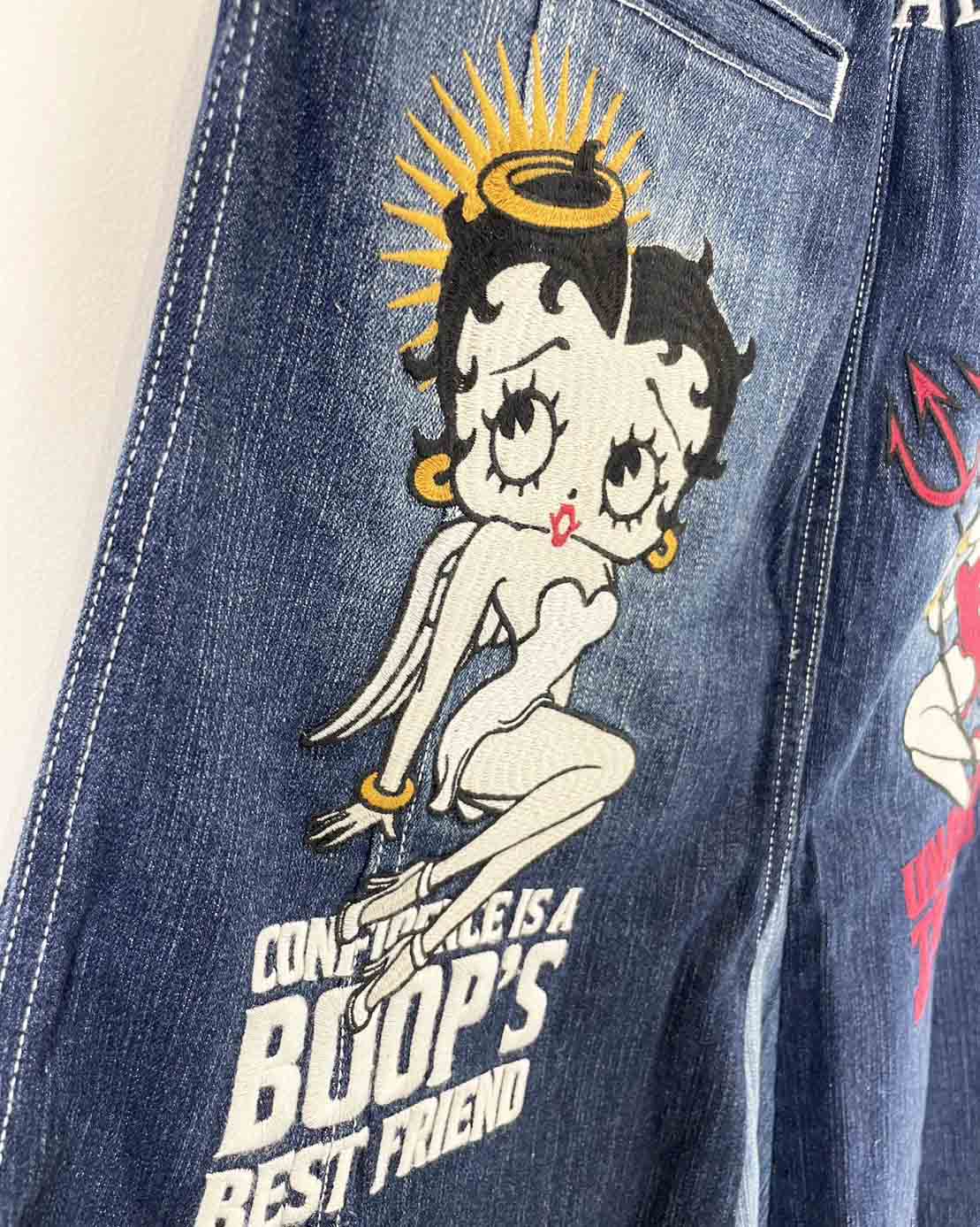 Betty Boop ベティちゃん デニムスカート US - ミニスカート